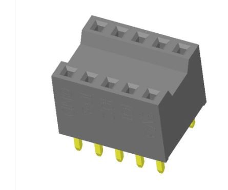 2.54mm Straight Type Female Header 2x5P H=8.9