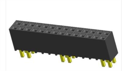 2,54 mm naaraspuolinen suora tyyppi